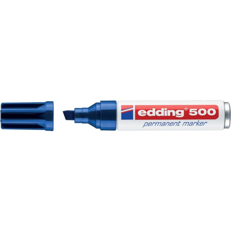 Preview: Edding 500 Permanentmarker 2,0-7,0mm blau