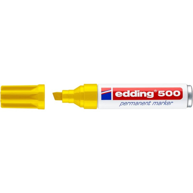 Preview: Edding 500 Permanentmarker 2,0-7,0mm gelb