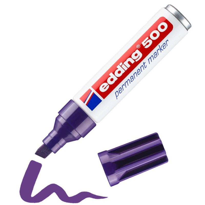 Preview: Edding 500 Permanentmarker 2,0-7,0mm violett