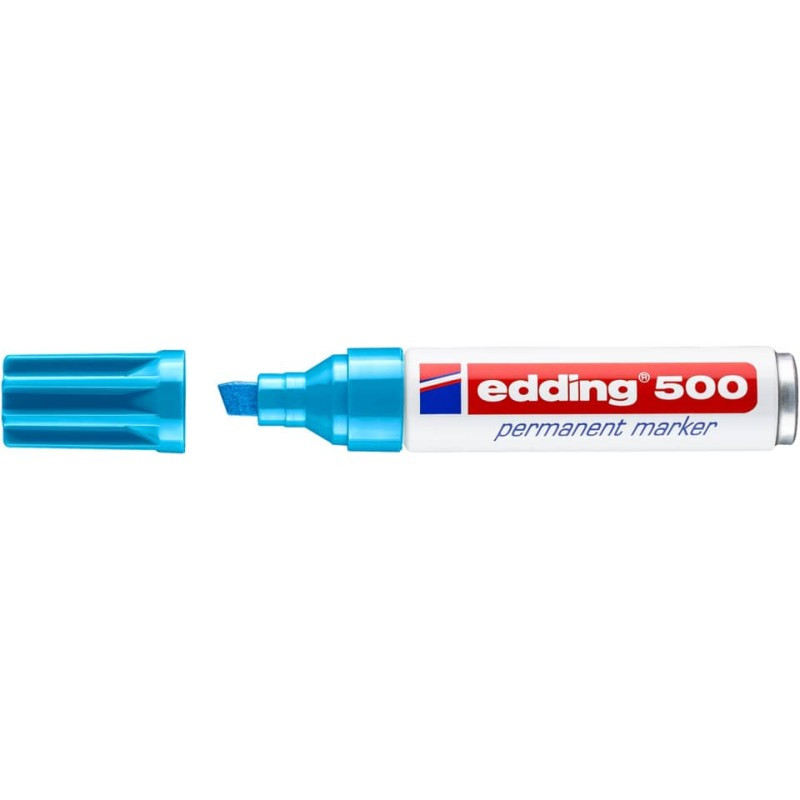 Preview: Edding 500 Permanentmarker 2,0-7,0mm hellblau