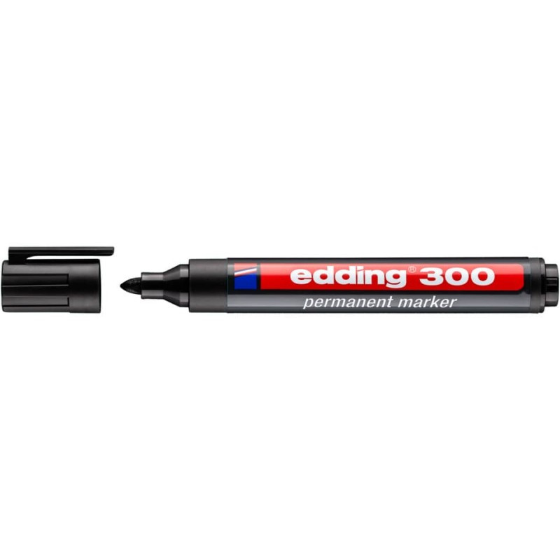 Preview: Edding 300 Permanentmarker 1,5-3mm schwarz