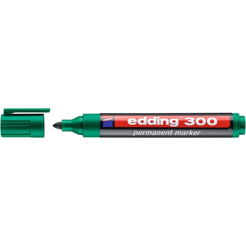 Preview: Edding 300 Permanentmarker 1,5-3mm grün