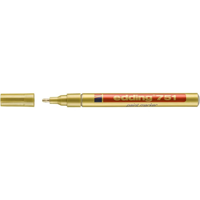 Preview: Edding 751 Lackmarker Creativ 1-2mm gold