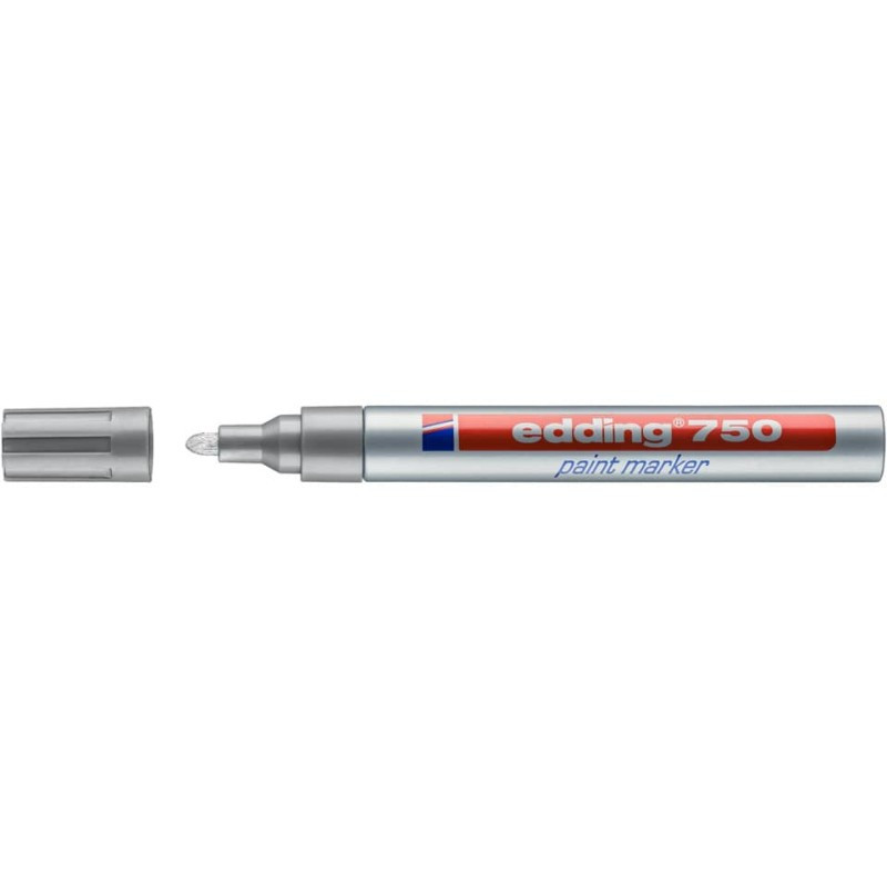 Preview: Edding 750 Lackmarker Creativ 2-4mm silber