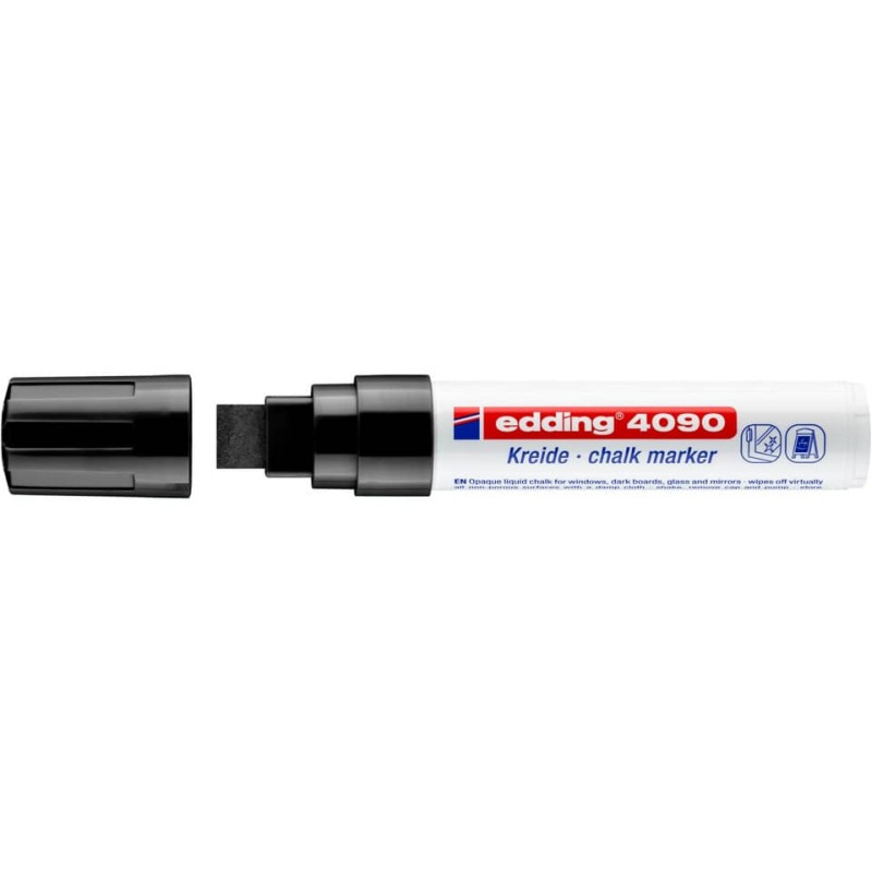 Preview: Edding 4090 Kreidemarker 4,0-15,0 mm schwarz