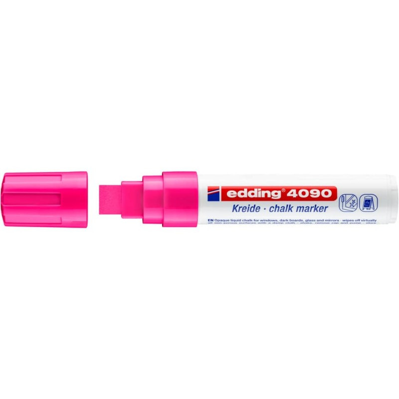 Preview: Edding 4090 Kreidemarker 4,0-15,0 mm neonrosa