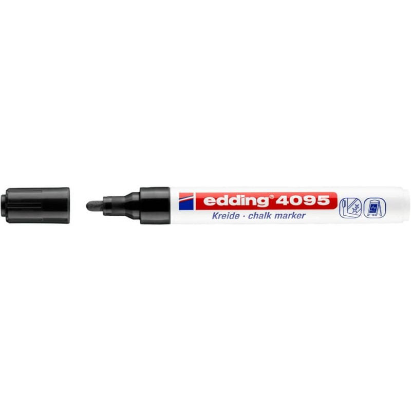 Preview: Edding 4095 Kreidemarker 2,0-3,0mm schwarz