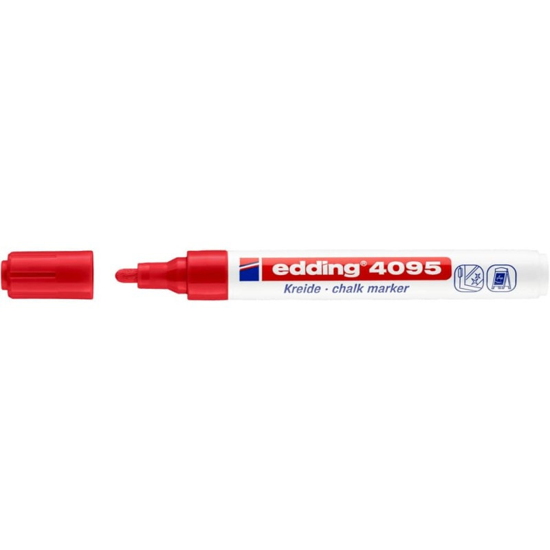 Preview: Edding 4095 Kreidemarker 2,0-3,0mm rot