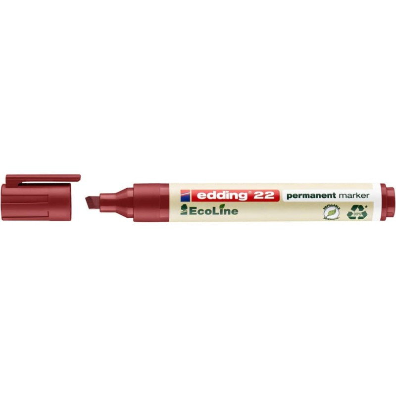 Preview: Edding 22 Permanentmarker EcoLine 1,5-5mm rot