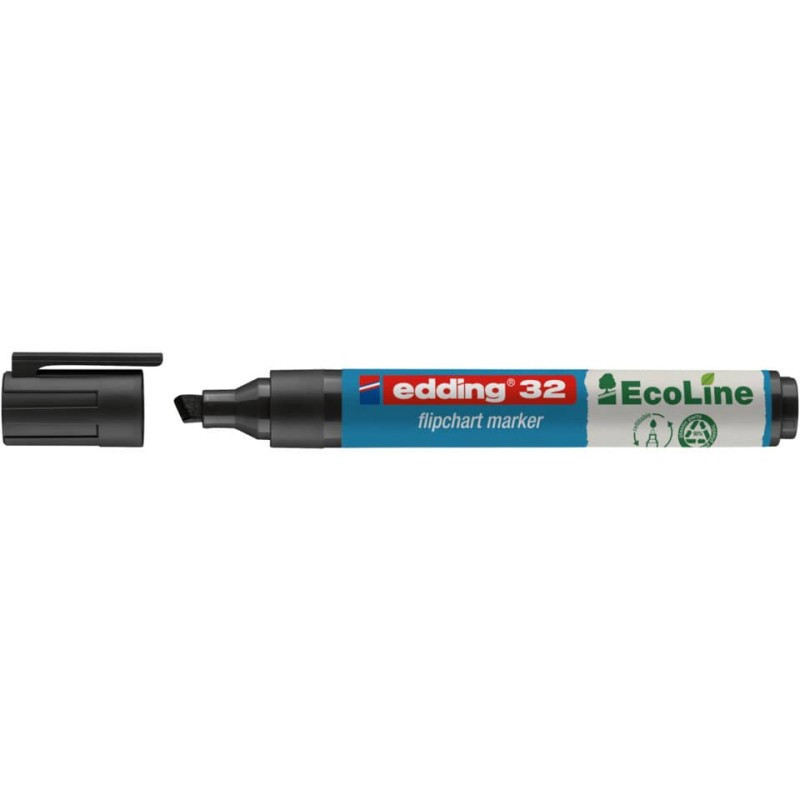 Preview: Edding 32 Flipchartmarker Eco Line 1,0-5,0mm schwarz
