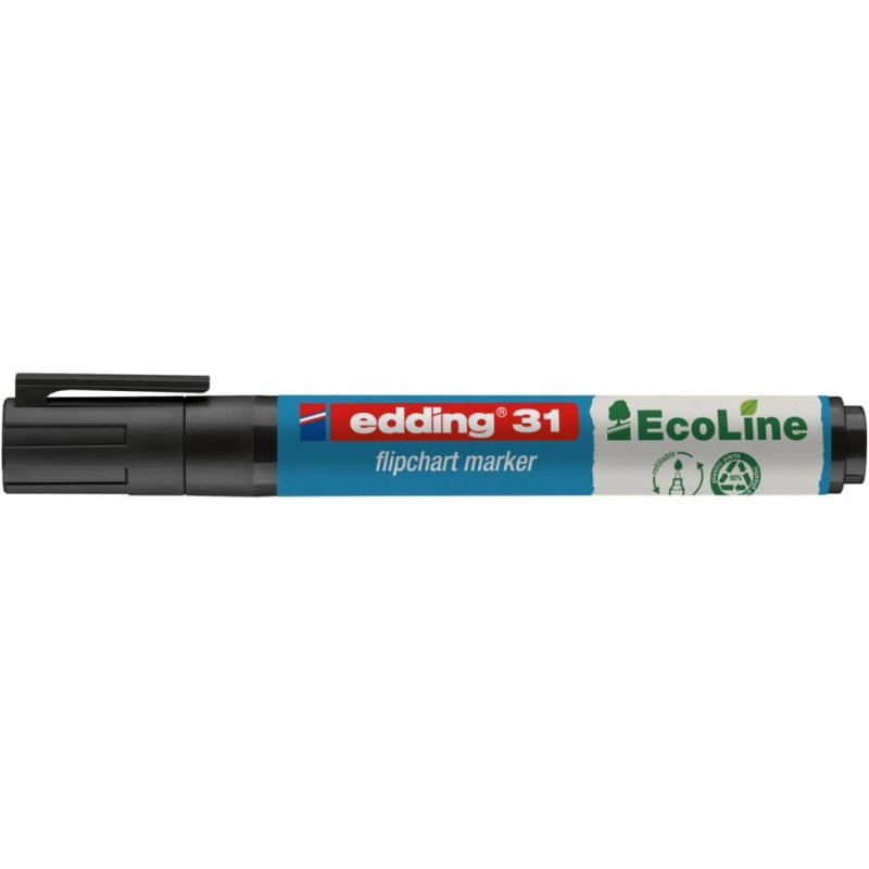 Edding 31 Flipchartmarker Eco Line 1,5-3,0mm schwarz