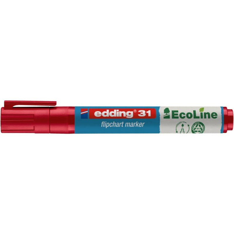 Edding 31 Flipchartmarker Eco Line 1,5-3,0mm rot