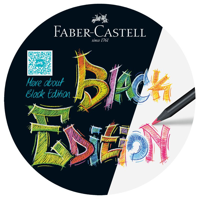 Preview: Faber Castell Dreikant-Buntstifte Black Edition, 12er Etui