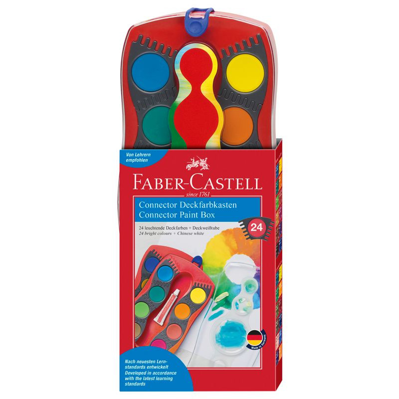 Faber-Castell Deckfarben Connector 24er Etui
