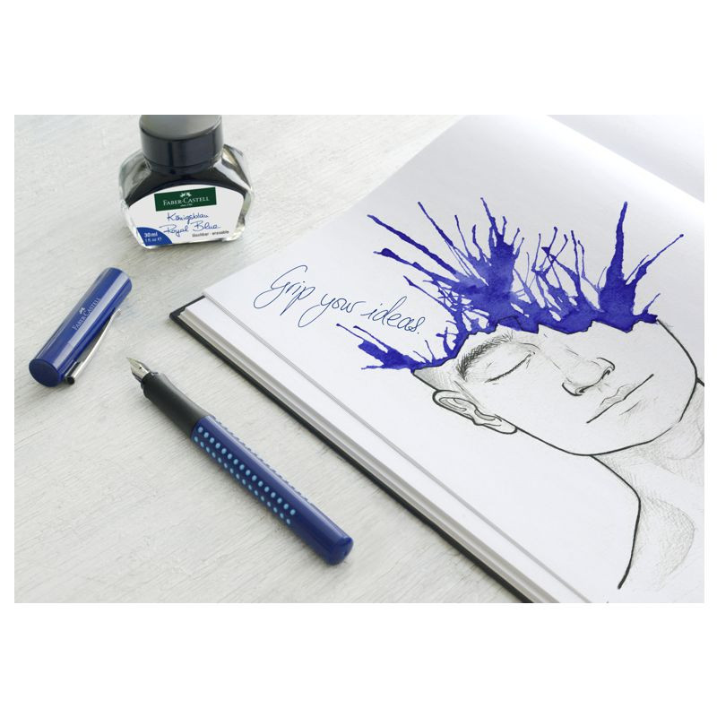 Preview: Faber Castell Füllhalter Grip 2010 M blau