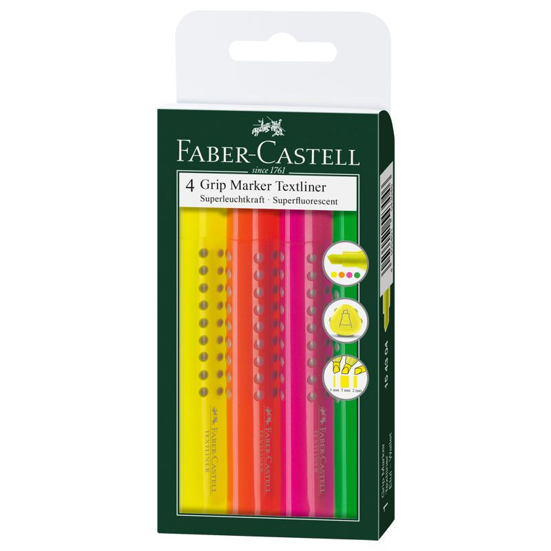 Faber-Castell Textliner Grip 4 Stück