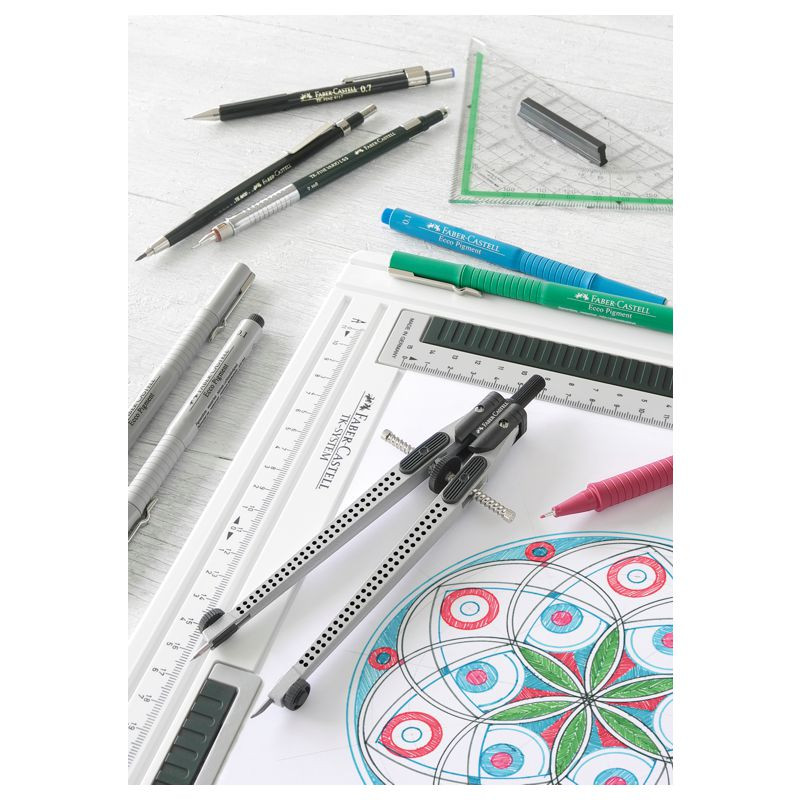 Preview: Faber Castell Schnellverstellzirkel Grip silber