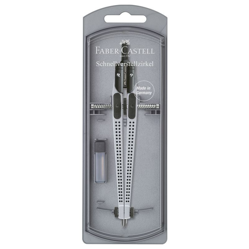 Faber-Castell Schnellverstellzirkel Grip silber