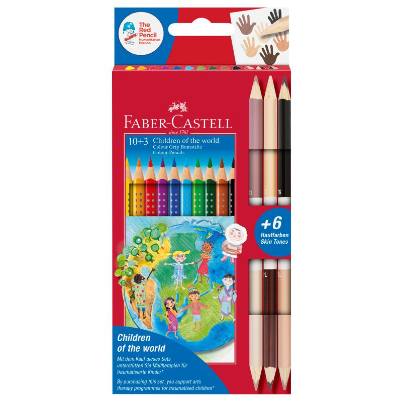 Faber-Castell Buntstifte Children of the world Colour Grip 10+3