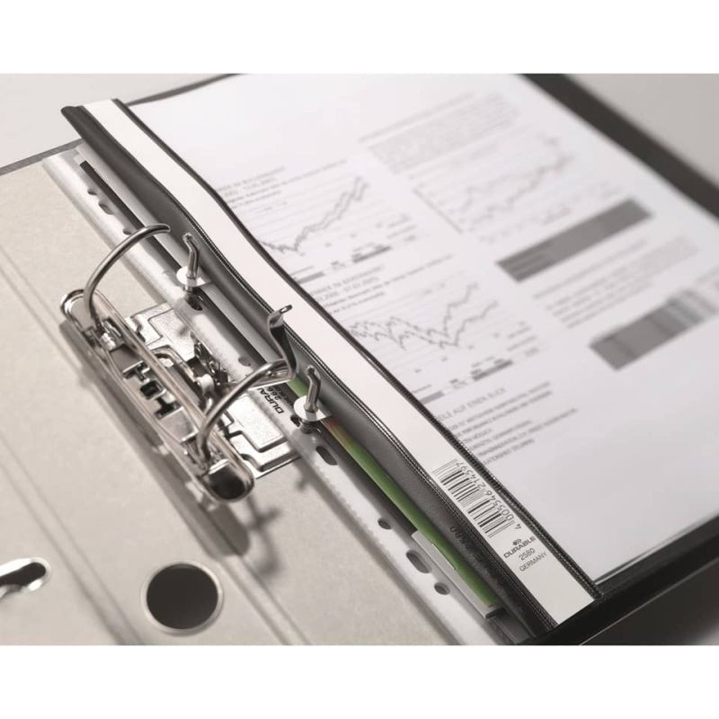 Preview: Durable Schnellhefter A4+ Überbreit Hartfolie blau