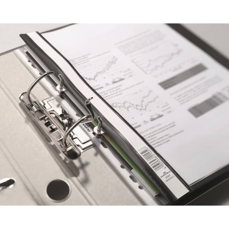 Preview: Durable Schnellhefter A4+ Überbreit Hartfolie weiß