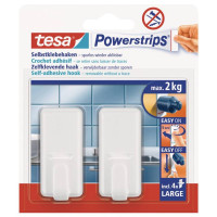 TESA Powerstrips 2 Haken Classic weiß Large 2kg