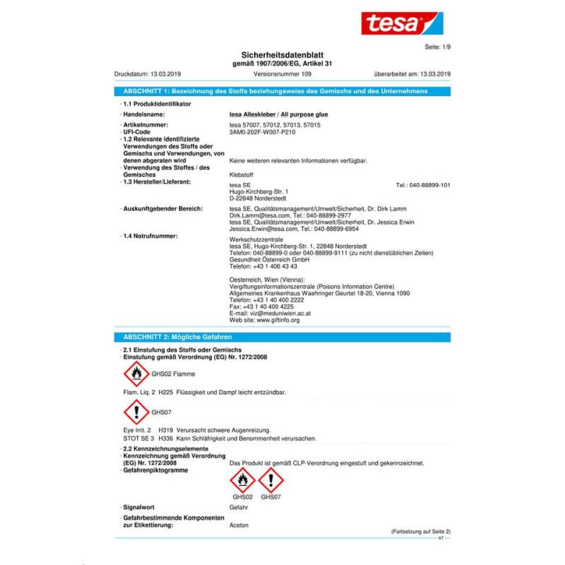 Preview: TESA Alleskleber 90g