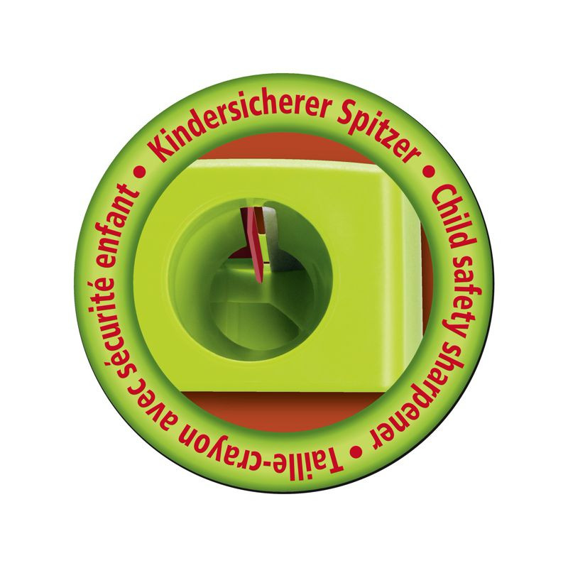 Preview: Spitzer - STABILO woody 3 in 1 Spitzer - für extradicke Stifte - rot/grün