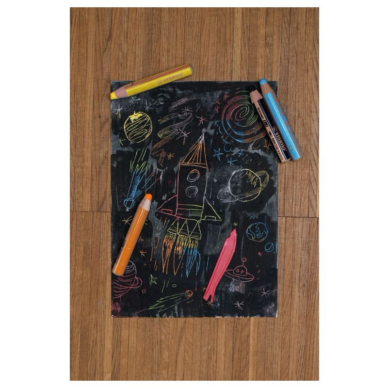 Preview: Buntstift, Wasserfarbe & Wachsmalkreide - STABILO woody 3 in 1 - Einzelstift - gold