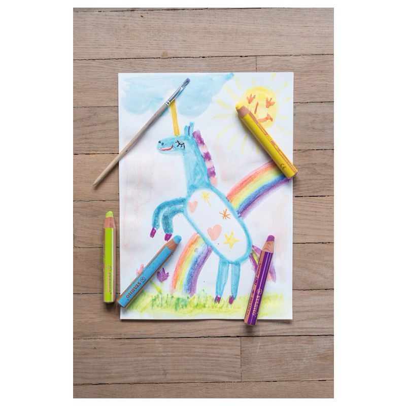 Preview: Buntstift, Wasserfarbe & Wachsmalkreide - STABILO woody 3 in 1 - Einzelstift - gold