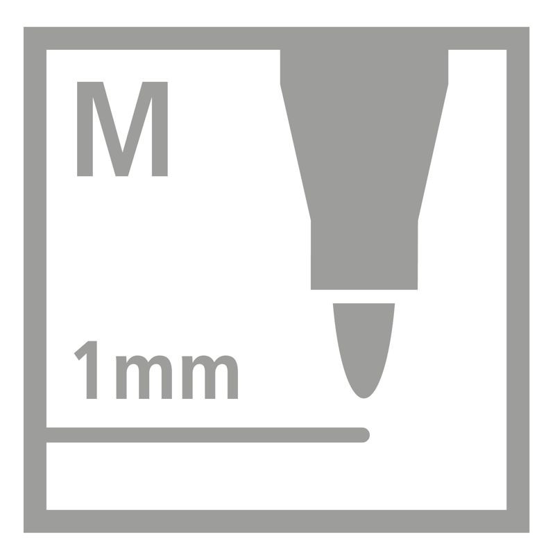 Premium-Filzstift - STABILO Pen 68 Mini - 12er Pack - mit 12 verschiedenen Farben