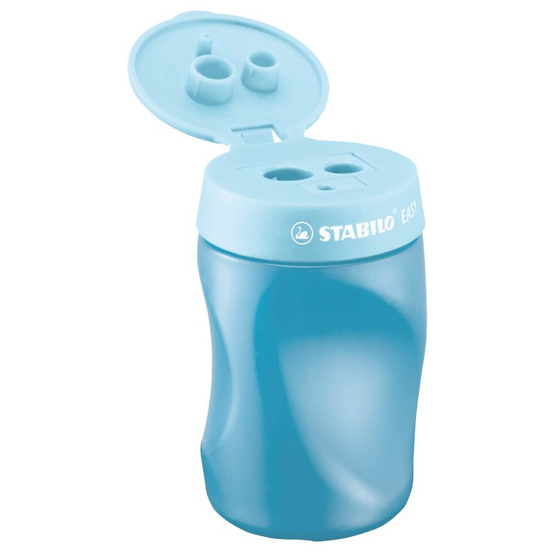 Preview: Ergonomischer Dosen-Spitzer für Rechtshänder - STABILO EASYsharpener - 3 in 1 - blau