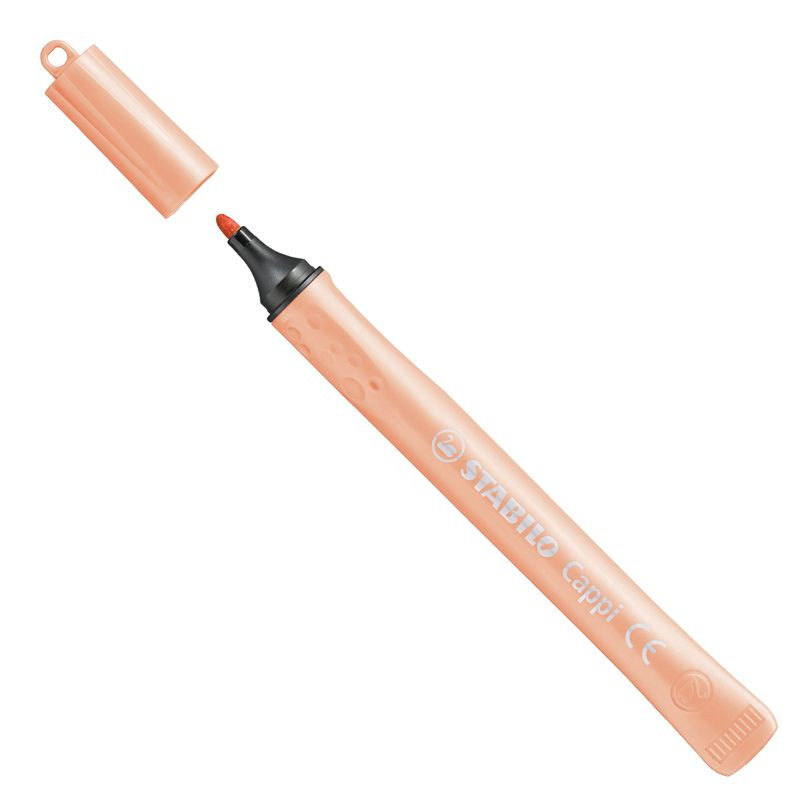 Preview: Filzstift mit Kappenring - STABILO Cappi - 12er Pack - mit 12 verschiedenen Farben