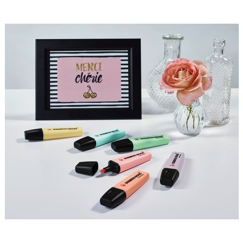 Preview: Textmarker - STABILO BOSS ORIGINAL Pastel - Einzelstift - cremige Pfirsichfarbe