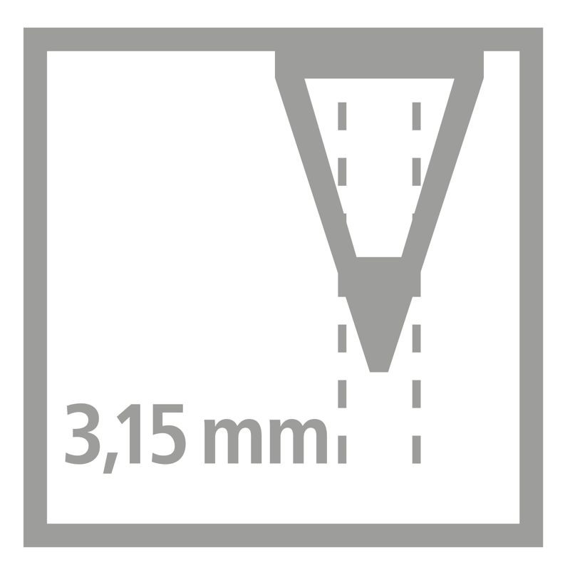 Ergonomischer Dreikant-Bleistift für Linkshänder - STABILO EASYgraph in pink - 2er Pack - Härtegrad HB