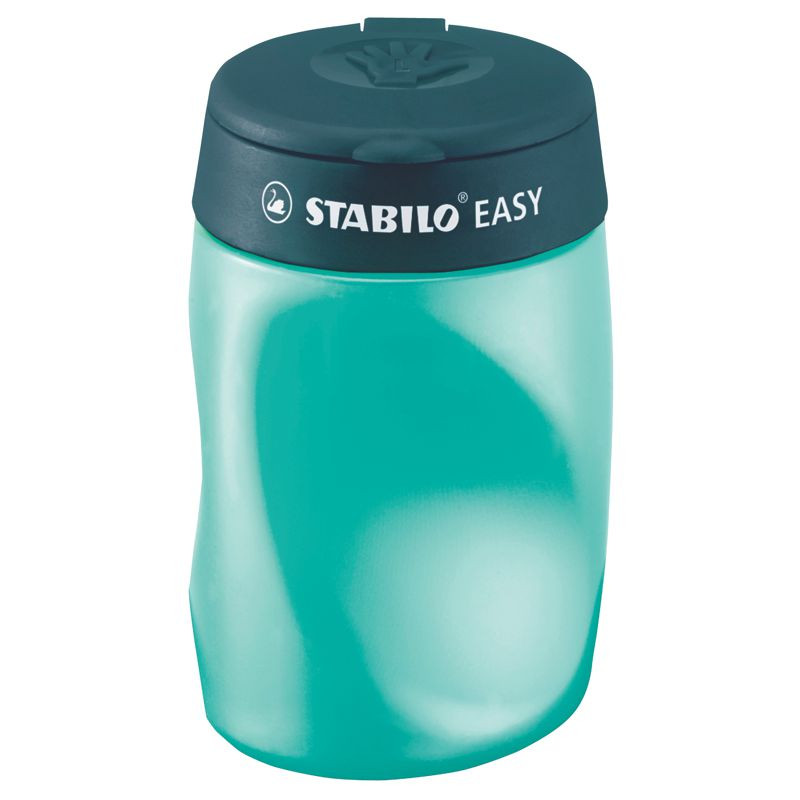 Ergonomischer Dosen-Spitzer für Rechtshänder - STABILO EASYsharpener - 3 in 1 - petrol