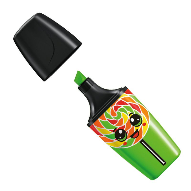 Preview: Textmarker - STABILO BOSS MINI Sweet Friends - 3er Pack - grün, gelb, blau