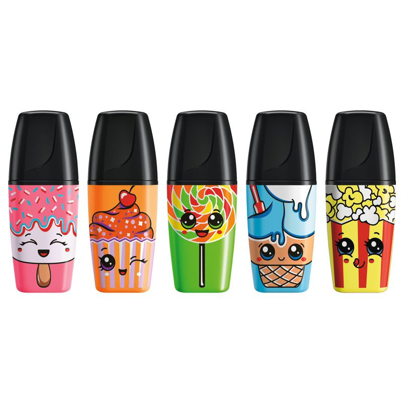 Preview: Textmarker - STABILO BOSS MINI Sweet Friends - 5er Pack - pink, blau, gelb, grün, orange