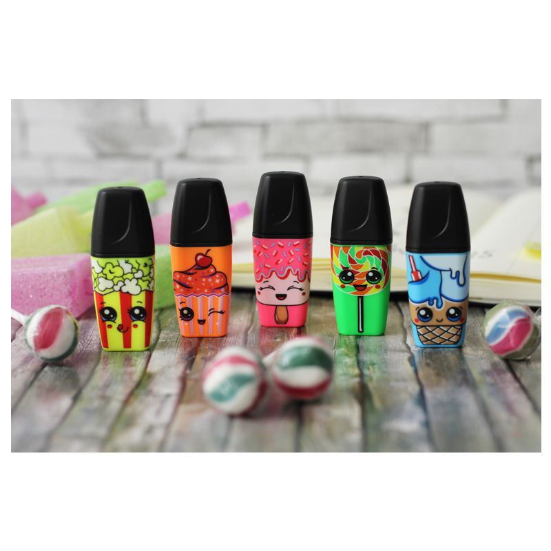 Preview: Textmarker - STABILO BOSS MINI Sweet Friends - 5er Pack - pink, blau, gelb, grün, orange