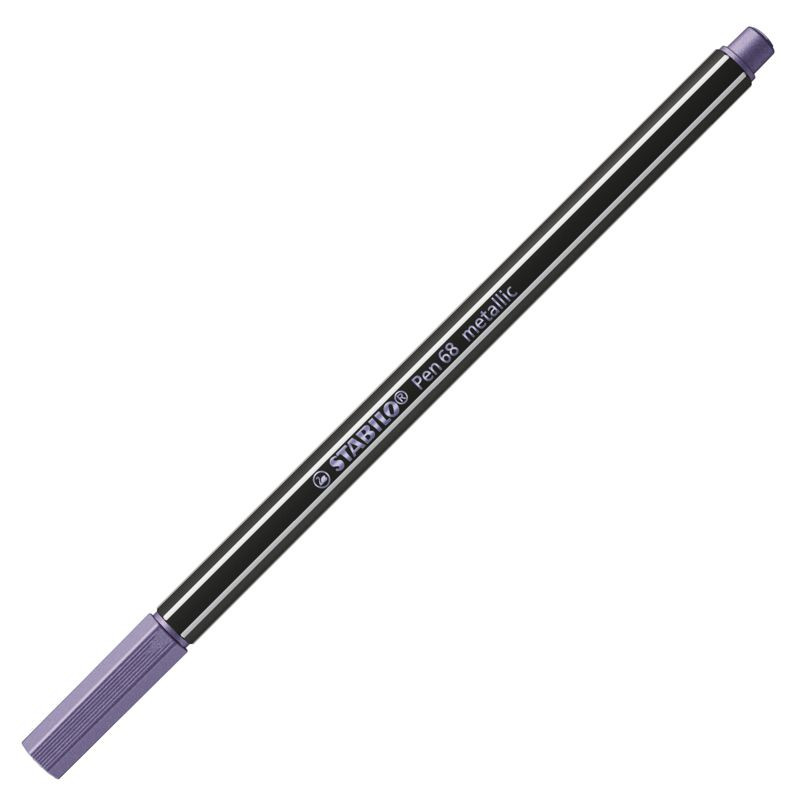 Premium Metallic-Filzstift - STABILO Pen 68 metallic - Einzelstift - metallic violett
