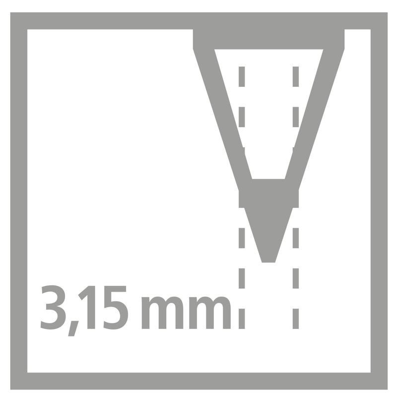 Schul-Set für Rechtshänder - STABILO EASYgraph in pink - inklusive Spitzer + Radierer