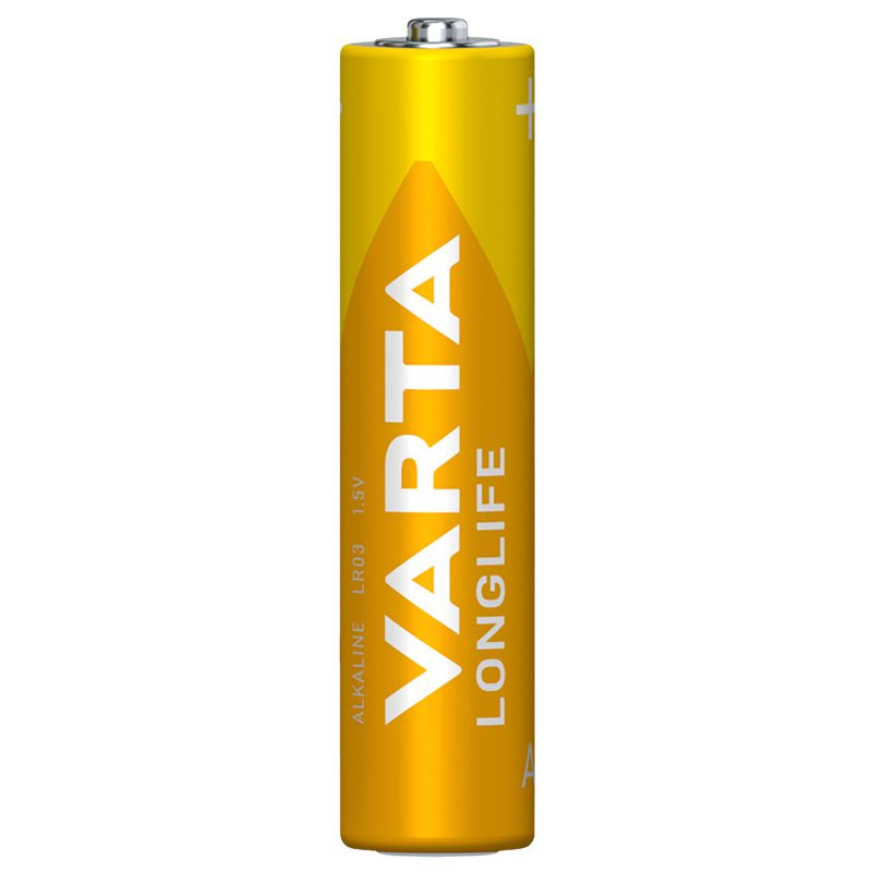 Preview: VARTA LONGLIFE, Alkaline Batterie, AAA, Micro, LR03, 4er Pack, Made in Germany
