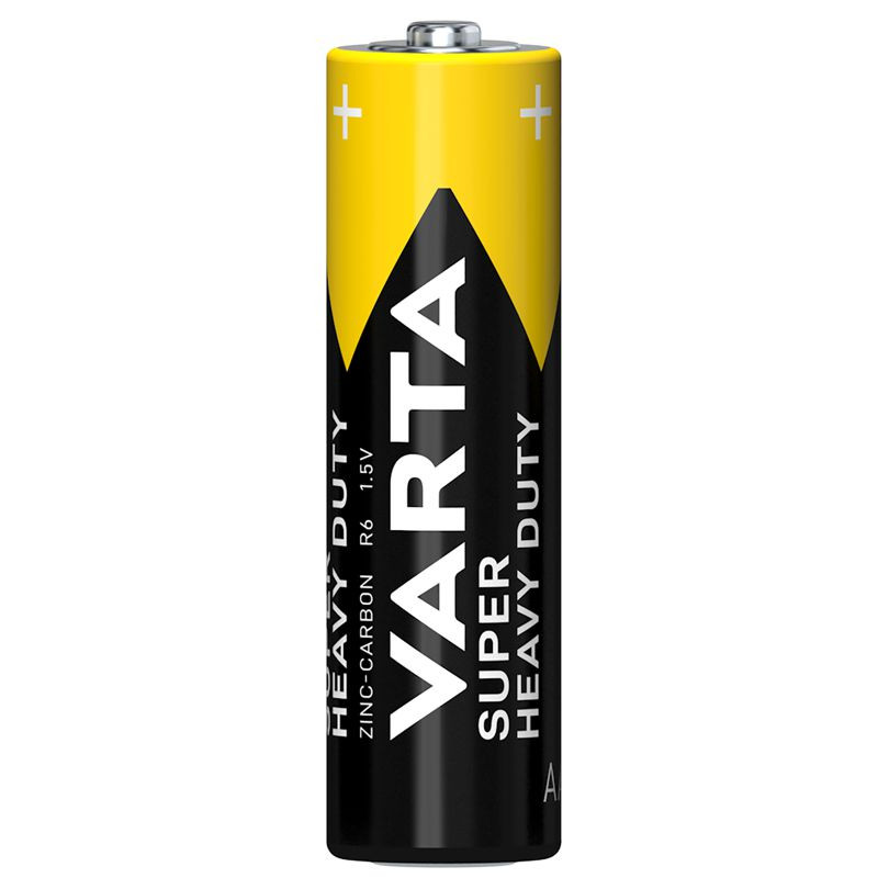 VARTA SUPER HEAVY DUTY, Zink-Kohle-Batterie, AA, Mignon, R6, Blister 4