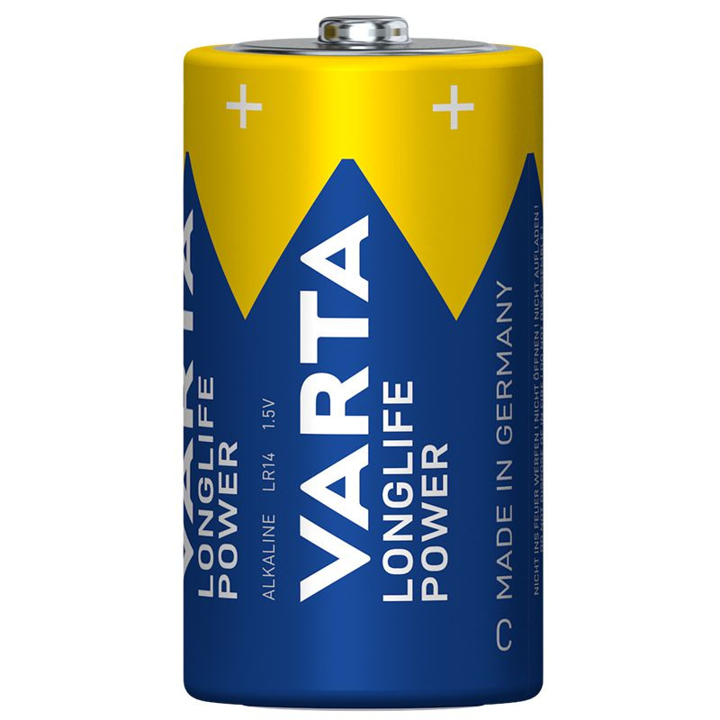 VARTA LONGLIFE Power, Alkaline Batterie, C, Baby, LR14, 4er Pack, Made in Germany