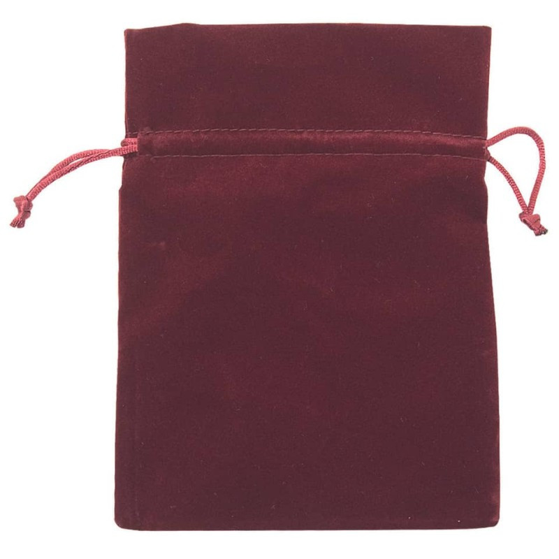 Weihnachten Geschenksäckchen Samt bordeaux 13x10cm