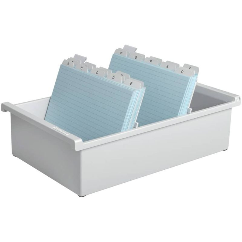 Preview: HAN Karteikasten A5 quer grau für ca 1300 Karten