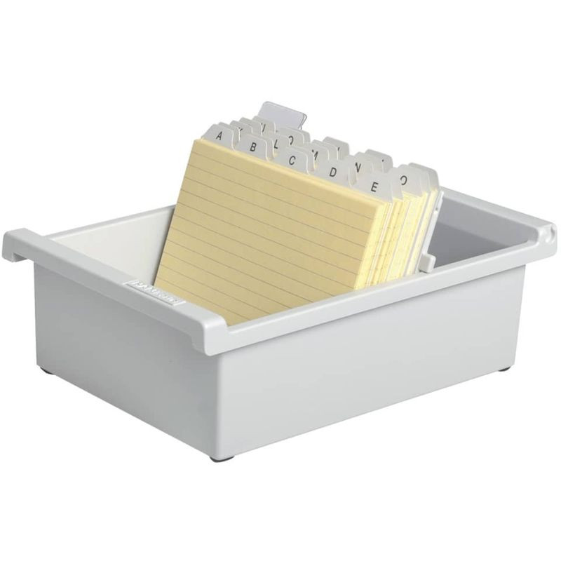 Preview: HAN Karteikasten A5 quer grau für ca 800 Karten