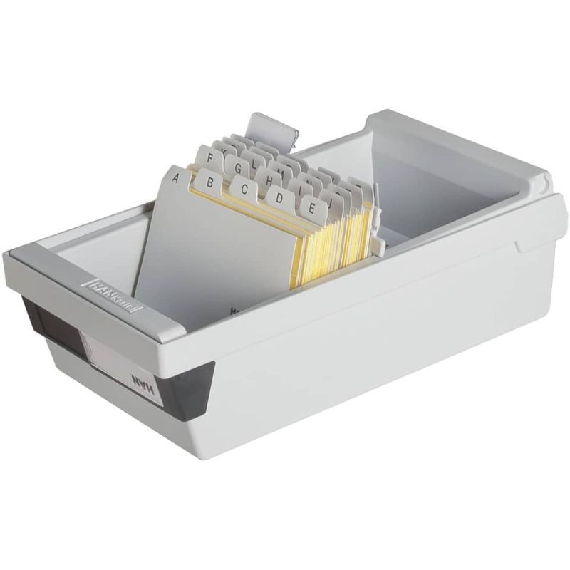 Preview: HAN Karteikasten A7 quer grau für ca 800 Karten