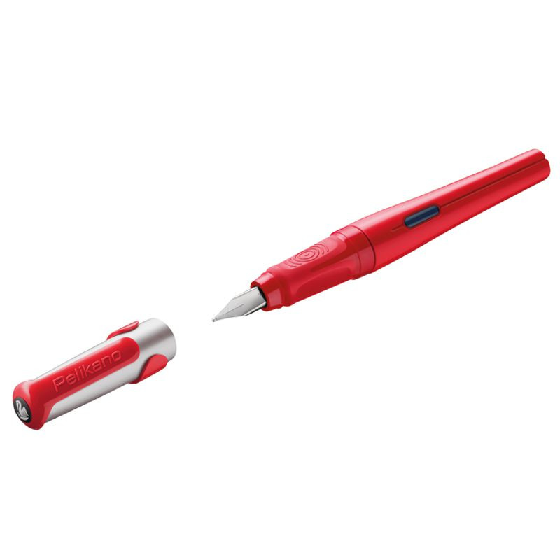 Preview: Pelikan Füller Pelikano® für Rechtshänder Rot Feder M