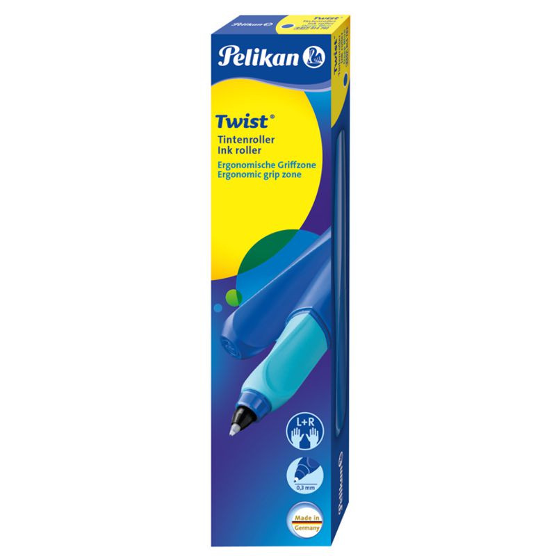 Pelikan Twist® Tintenroller für Rechts- und Linkshänder Blau